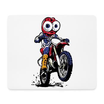Mud Monster Moto Rider Motocross - Mousepad (Querformat) - Weiß - Vorne