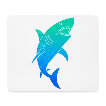 Hai Haie bunt Kinder Herren Jungen Haifisch - Mousepad (Querformat) - Weiß - Vorne