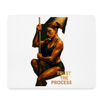 Pole Dance Trust the Process – Focus & Power - Mouse Pad (horizontal) - white - Front