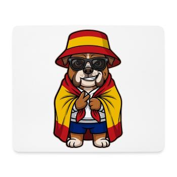Spanien Cartoon Hund Bulldogge Cool & Stylisch - Mousepad (Querformat) - Weiß - Vorne
