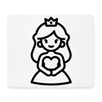 Prinzessin - Mousepad (Querformat) - Weiß - Vorne
