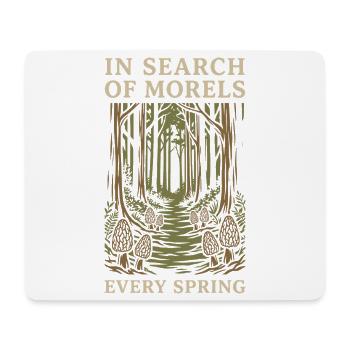 Morchelpilz-jäger Wilde Morchelpilze Auf - Mousepad (Querformat) - Weiß - Vorne