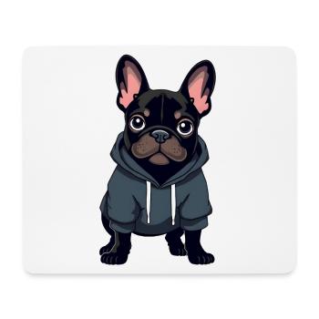 French Bulldog - Mouse Pad (horizontal) - white - Front