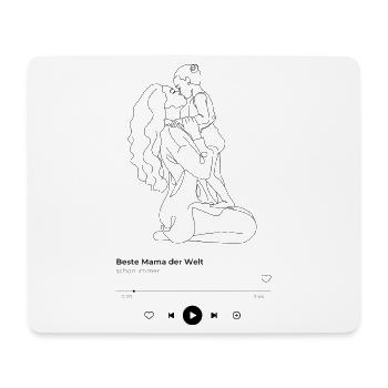 Beste Mama der Welt – Muttertag Geschenk - Mousepad (Querformat) - Weiß - Vorne