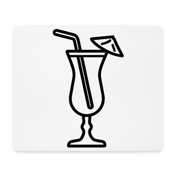 cocktail - Tapis de souris (format paysage) - blanc - Devant