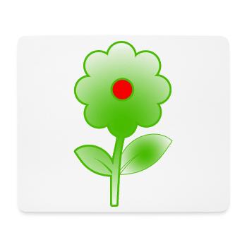 Blumen - Mousepad (Querformat) - Weiß - Vorne