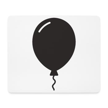 Ballon – Fête, Légèreté et Bonne Humeur - Tapis de souris (format paysage) - blanc - Devant