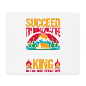 Camping Bonfire Camp Life Forest Camper - Mousepad (Querformat) - Weiß - Vorne