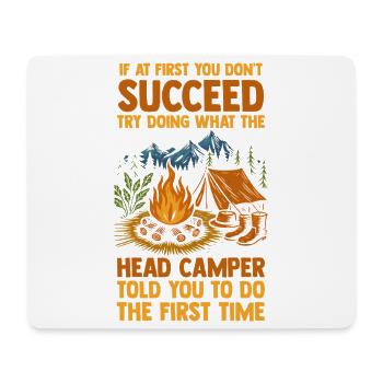 Camping Bonfire Camp Life Forest Camper - Mousepad (Querformat) - Weiß - Vorne