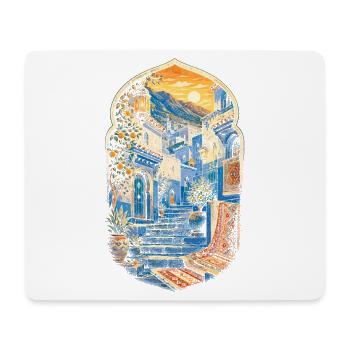 Marokkaner Marokko Marokkanerin Chefchaouen - Mousepad (Querformat) - Weiß - Vorne