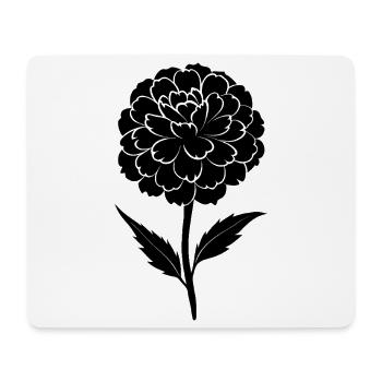 Fleur de souci - Tapis de souris (format paysage) - blanc - Devant