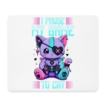 Pastel Goth Soft Goth Gaming Gamer - Tapis de souris (format paysage) - blanc - Devant