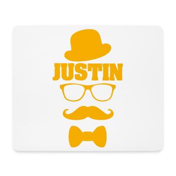Cool Justin - Tapis de souris (format paysage) - blanc - Devant