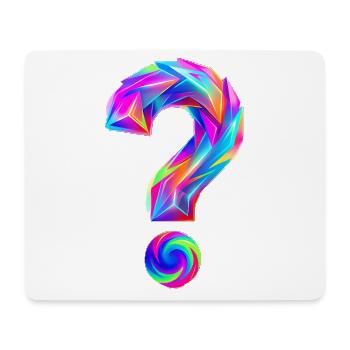 Fragezeichen - Mousepad (Querformat) - Weiß - Vorne