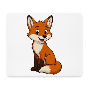 Dessin animé câlin de Fox - Tapis de souris (format paysage) - blanc - Devant