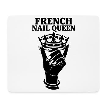 French Nail Queen Cosmetic Manicure - Mouse Pad (horizontal) - white - Front