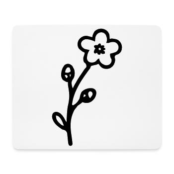 Flower 3 - Mouse Pad (horizontal) - white - Front