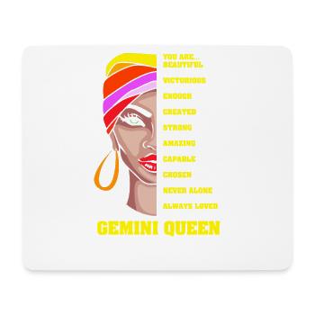 Zodiac sign Gemini - Mouse Pad (horizontal) - white - Front