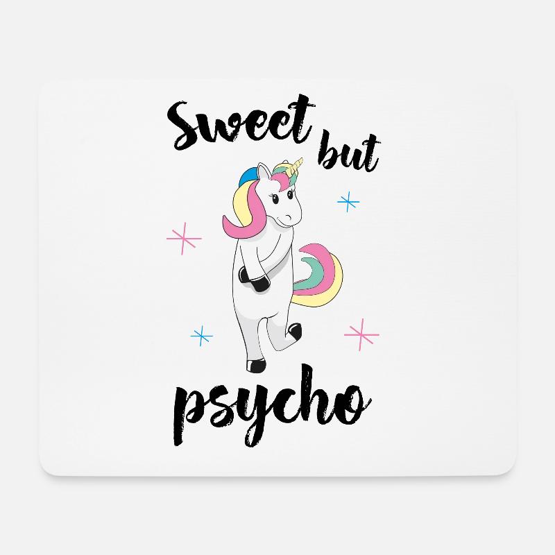 Sweet but psycho - Mousepad (Querformat) - Weiß