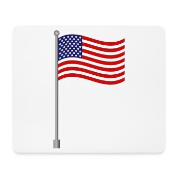 Flagge der Vereinigten Staaten - Mousepad (Querformat) - Weiß - Vorne