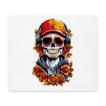 Zucker Schädel - Mousepad (Querformat) - Weiß - Vorne