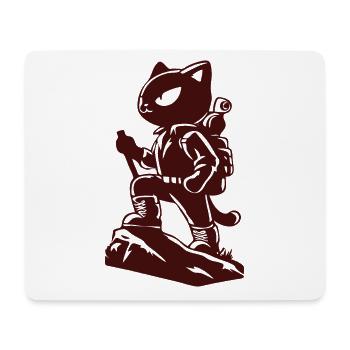 Wandering Cat – The perfect design for Wanderkat - Mouse Pad (horizontal) - white - Front