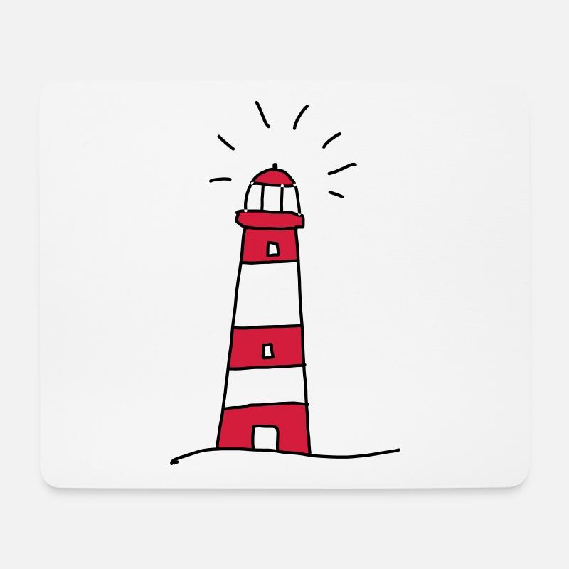 lighthouse - Mouse Pad (horizontal) - white