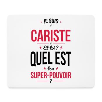 Je suis cariste - Super-pouvoir - Tapis de souris (format paysage) - blanc - Devant