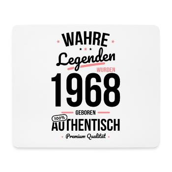 55. Geburtstag - Legenden wurden 1968 - Mousepad (Querformat) - Weiß - Vorne