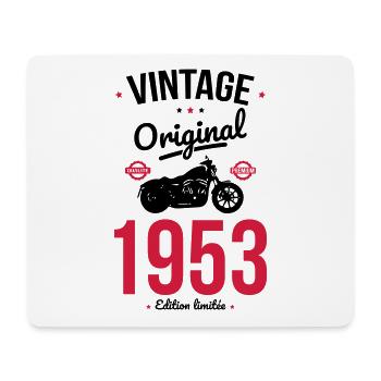 Birthday 70 years - Vintage 1953 Original - Mouse Pad (horizontal) - white - Front