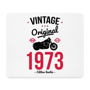 Anniversaire 50 ans - Vintage 1973 Original - Tapis de souris (format paysage) - blanc - Devant