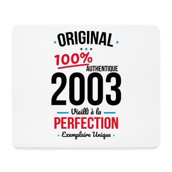 Anniversaire 20 ans - Original 2003 - Tapis de souris (format paysage) - blanc - Devant