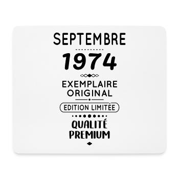 50. Jahrestag - September 1974 Original - Mousepad (Querformat) - Weiß - Vorne