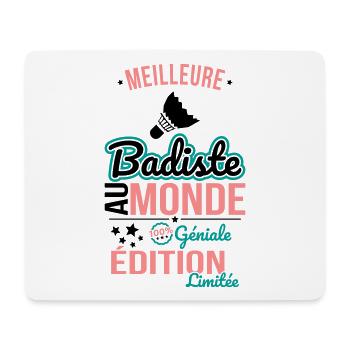 Meilleure Badiste au monde - 100% géniale - Tapis de souris (format paysage) - blanc - Devant
