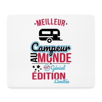 Meilleur Campeur au monde - 100% génial - Tapis de souris (format paysage) - blanc - Devant