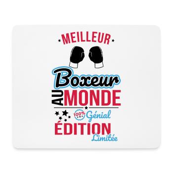 Best Boxer in the World - 100% Awesome - Mouse Pad (horizontal) - white - Front