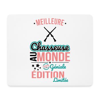 Der beste Jäger der Welt - 100% genial - Mousepad (Querformat) - Weiß - Vorne