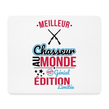 World's Best Hunter - 100% Awesome - Mouse Pad (horizontal) - white - Front
