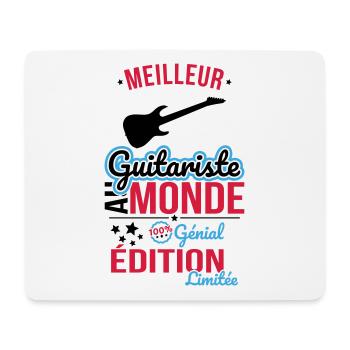 Meilleur Guitariste au monde - 100% génial - Tapis de souris (format paysage) - blanc - Devant