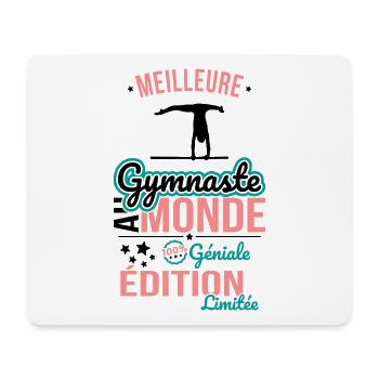 Die beste Turnerin der Welt 100% genial - Mousepad (Querformat) - Weiß - Vorne