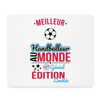 Meilleur Handballeur au monde - 100% génial - Tapis de souris (format paysage) - blanc - Devant