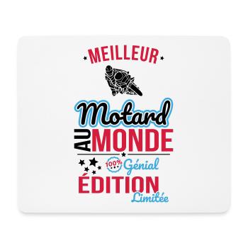 Bester Biker der Welt - 100% genial - Mousepad (Querformat) - Weiß - Vorne