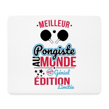 Best Table Tennis Player in the World - 100% Awesome - Mouse Pad (horizontal) - white - Front