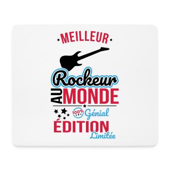 Bester Rocker der Welt - 100% Awesome - Mousepad (Querformat) - Weiß - Vorne
