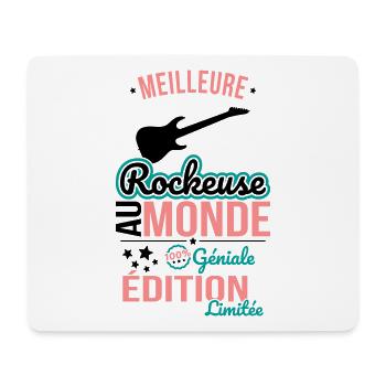 Bester Rocker der Welt - 100% Awesome - Mousepad (Querformat) - Weiß - Vorne