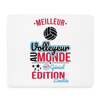 Best Volleyball Player in the World - 100% Awesome - Mouse Pad (horizontal) - white - Front