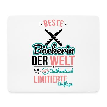 Best Baker in the World - 100% Authentic - Mouse Pad (horizontal) - white - Front