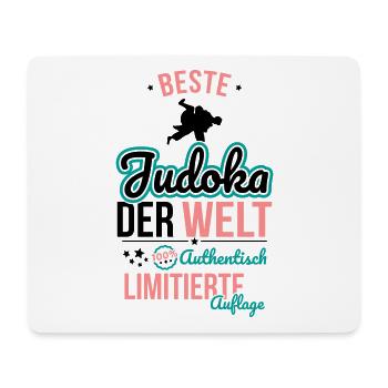 Beste Judoka der Welt - 100% Authentisch - Mousepad (Querformat) - Weiß - Vorne
