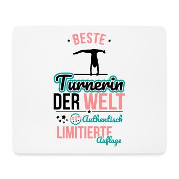 Best Gymnast in the World - 100% Authentic - Mouse Pad (horizontal) - white - Front
