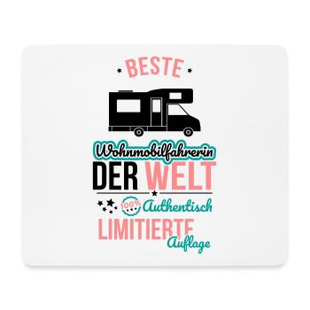 Beste Wohnmobilfahrerin - 100% Authentisch - Mousepad (Querformat) - Weiß - Vorne